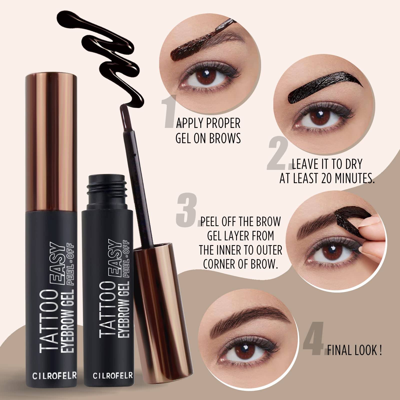 Cilrofelr Teinte gris-noir pour fini naturel et défini.