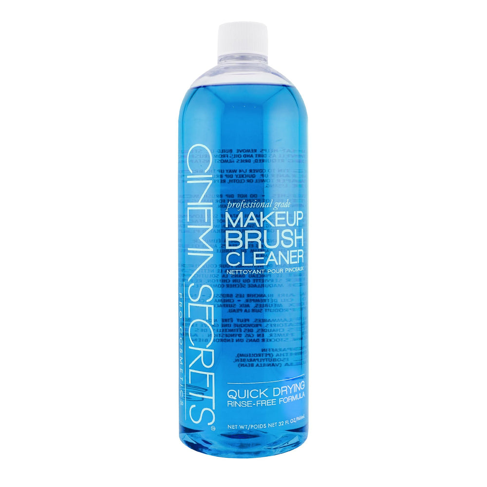 Cinema Secrets Original Blue Vanilla – bouteille et pinceaux propres en un seul passage.