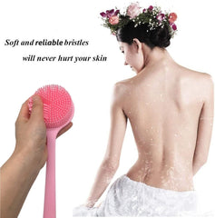 Cinlitek brosse silicone dos longue et ergonomique