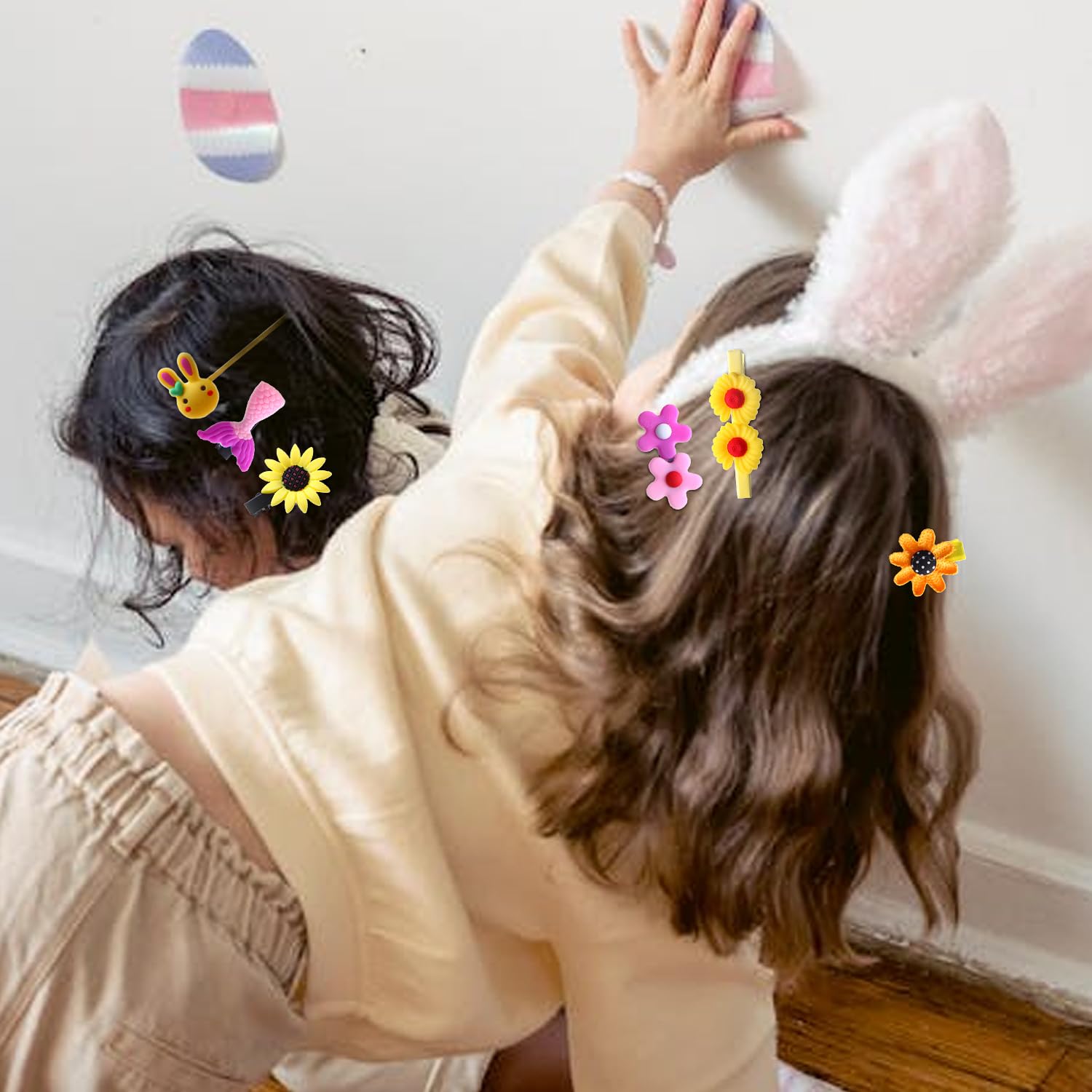 Barrettes CISMARK emballées avec ruban décoratif, sans tiraillement.