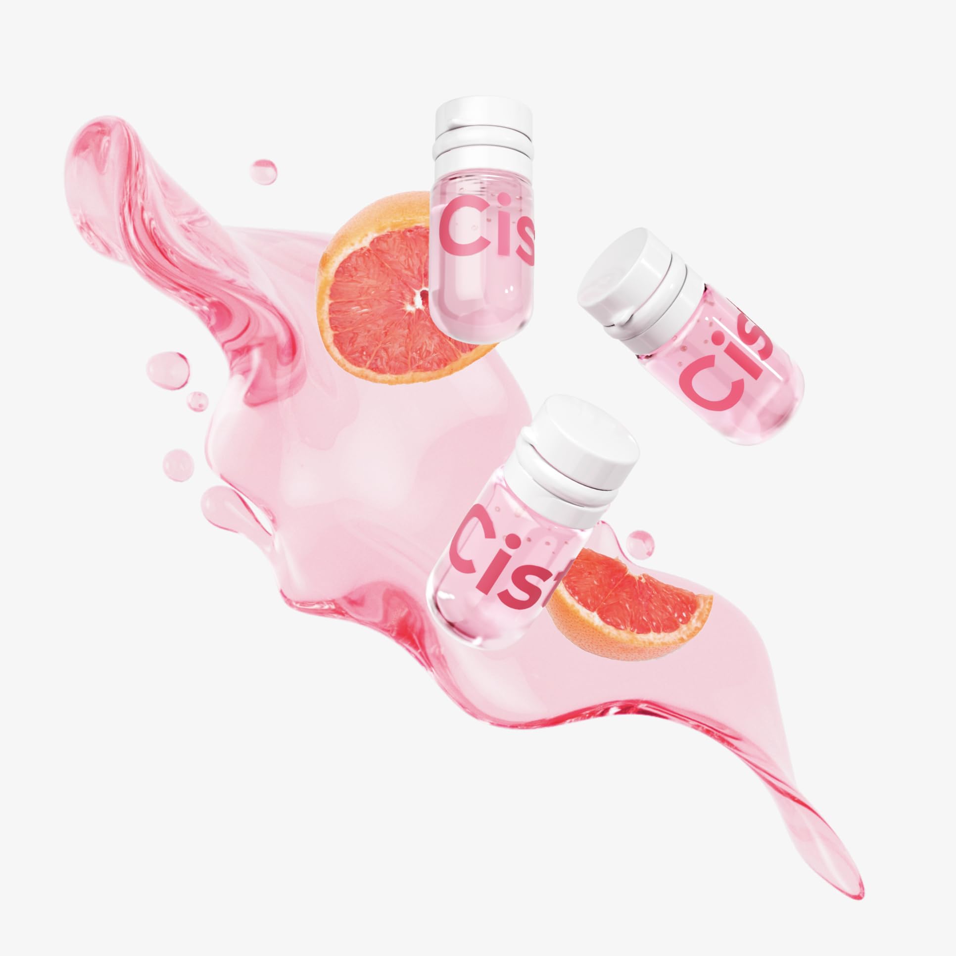 Cistto capules nettoyant visage ouvertes pour application facile et contrôlée.