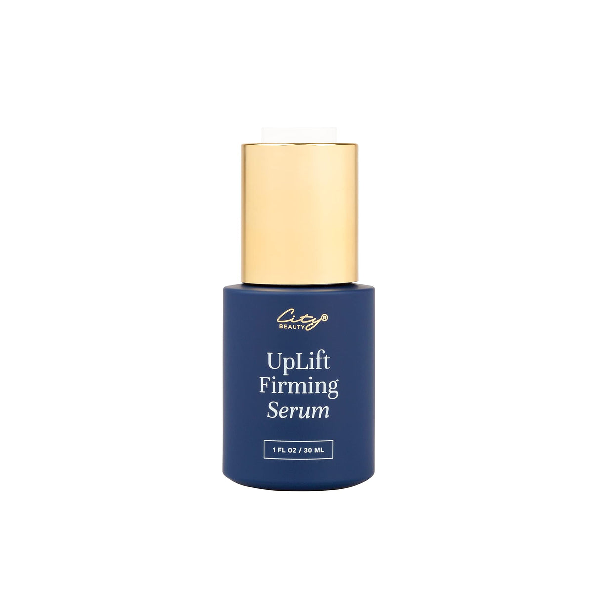 City Beauty UpLift Serum: bouteille montrant l'emballage et l'effet liftant potentiel.