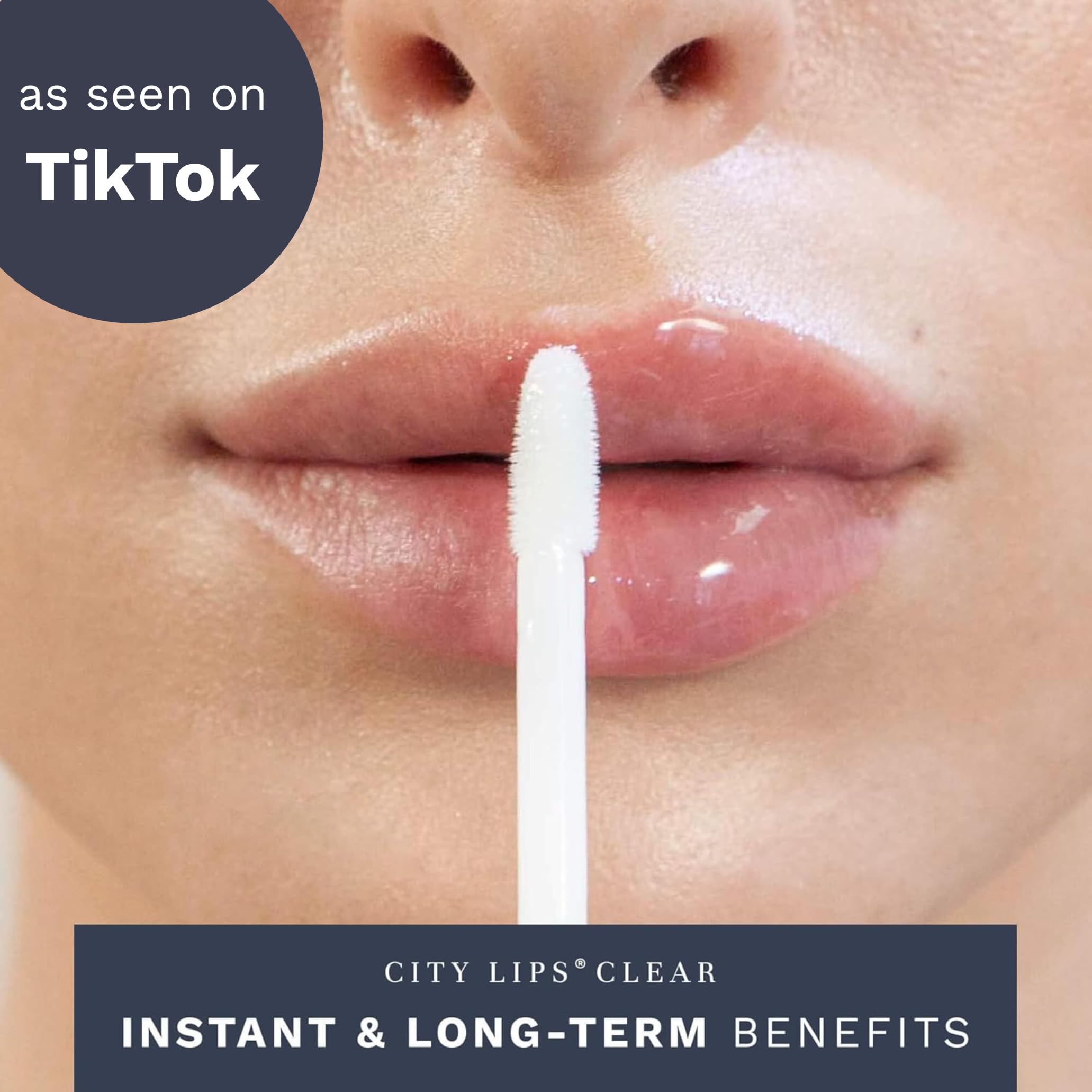City Lips Clear: lèvres lisses et sans tiraillement après l’application.