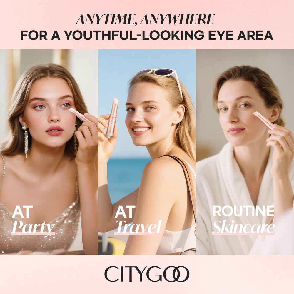 CITYGOO Stick Caféine Yeux – texture légère et hydratante sans résidu.