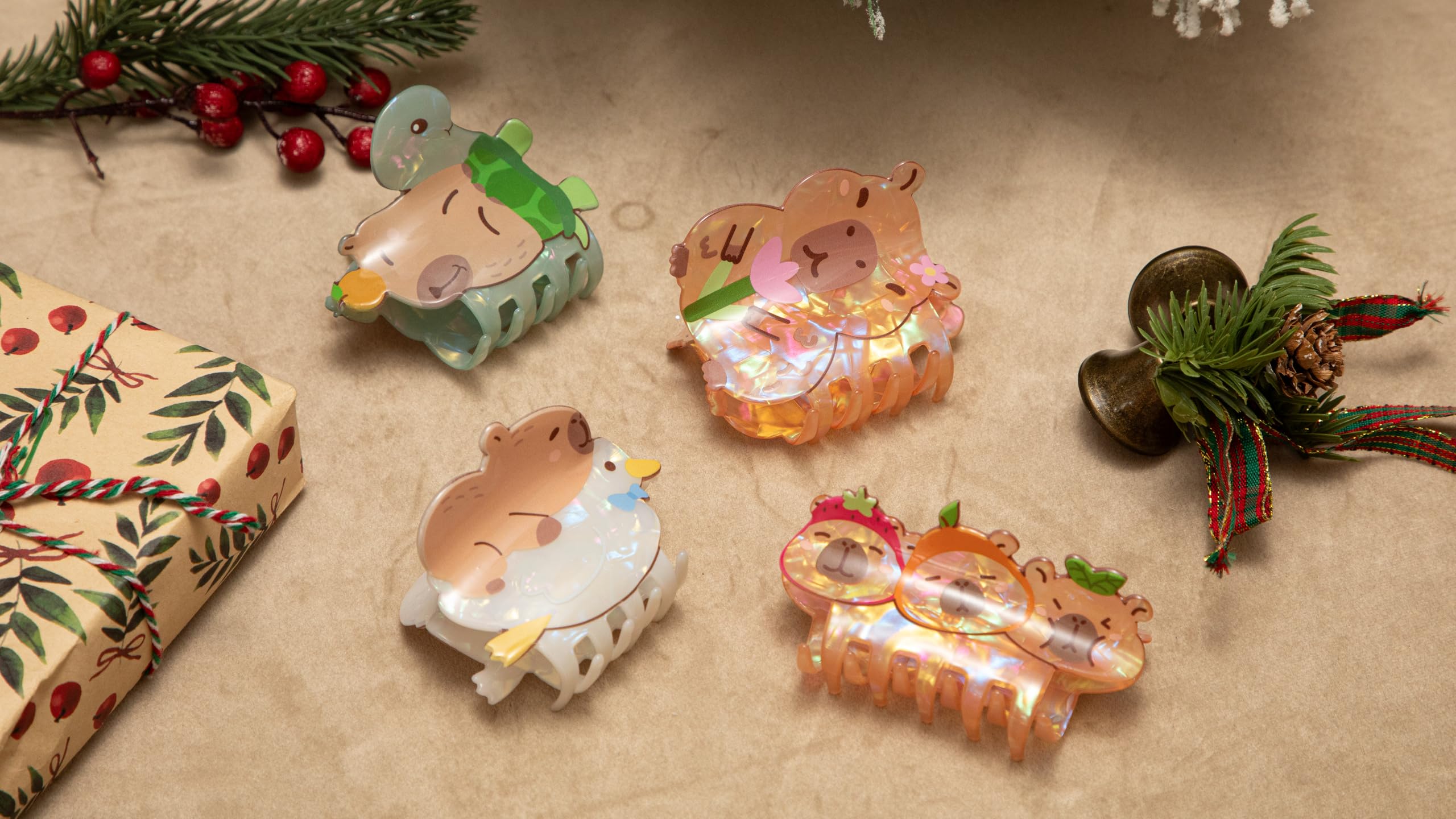 CiyvoLyeen capybara broches cheveux style féminin et pratique