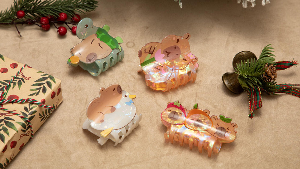 CiyvoLyeen capybara broches cheveux style féminin et pratique