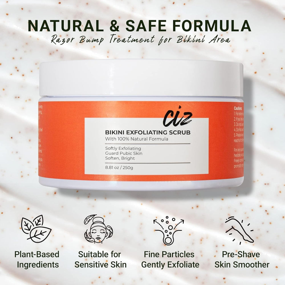 Ingrédients naturels exfoliant bikini pour soin sûr