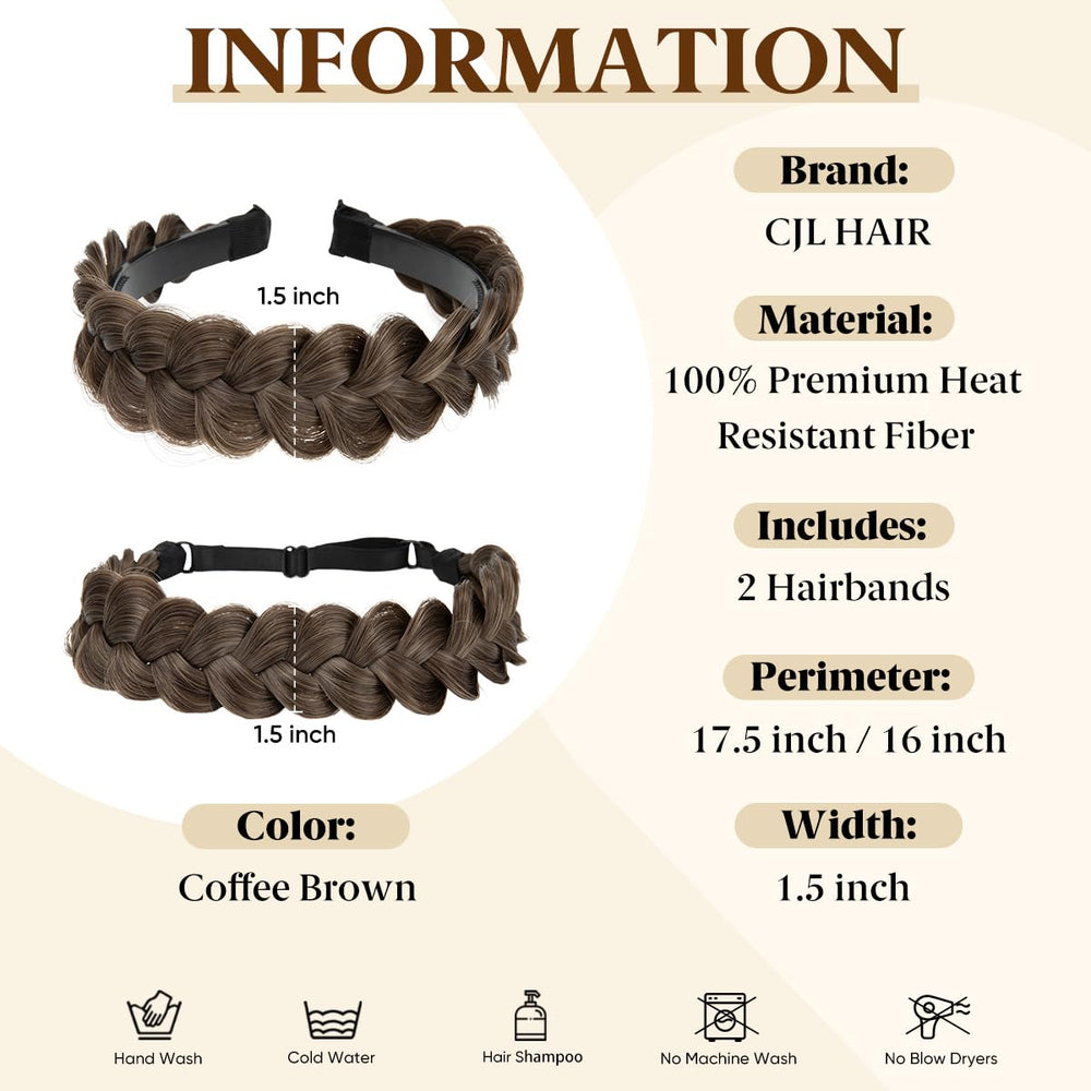 CJL HAIR bandes avec dents, maintien fiable et port rapide.