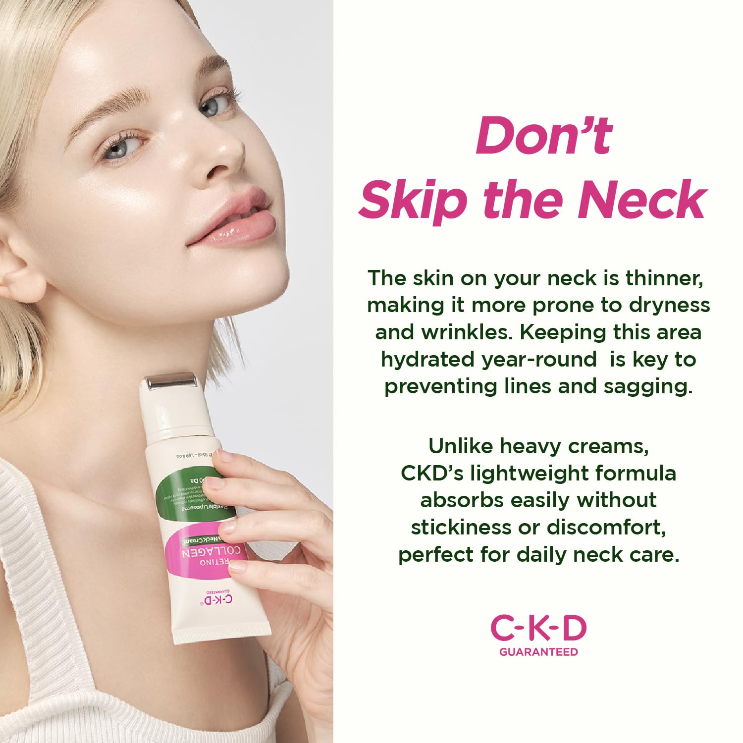 CKD Guasha Cou Texture Creme Hyaluronique - texture creme hydratante enrichie