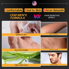 CKM Crème dépilatoire pour homme sur jambes et bras, fini propre et net.