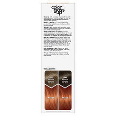 Application facile de Clairol Color Gloss Up Cuivre Terra pour une teinte lumineuse