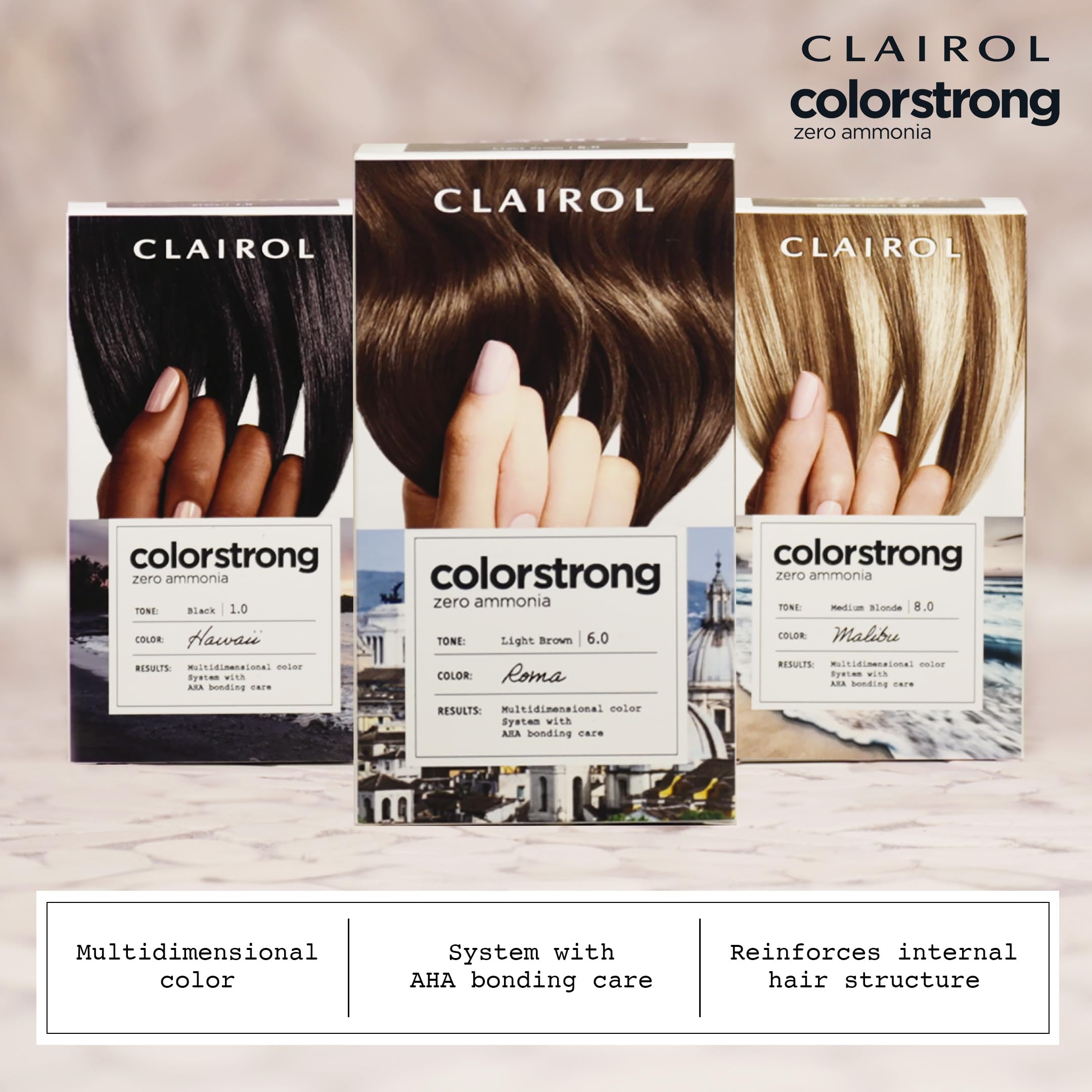 Clairol ColorStrong Feuille d'instructions simple pour l’application.