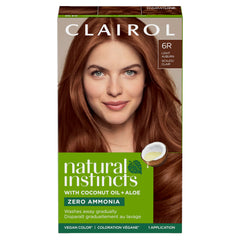 Clairol Natural Instincts: kit couleur crème et activateur pour une application simple.
