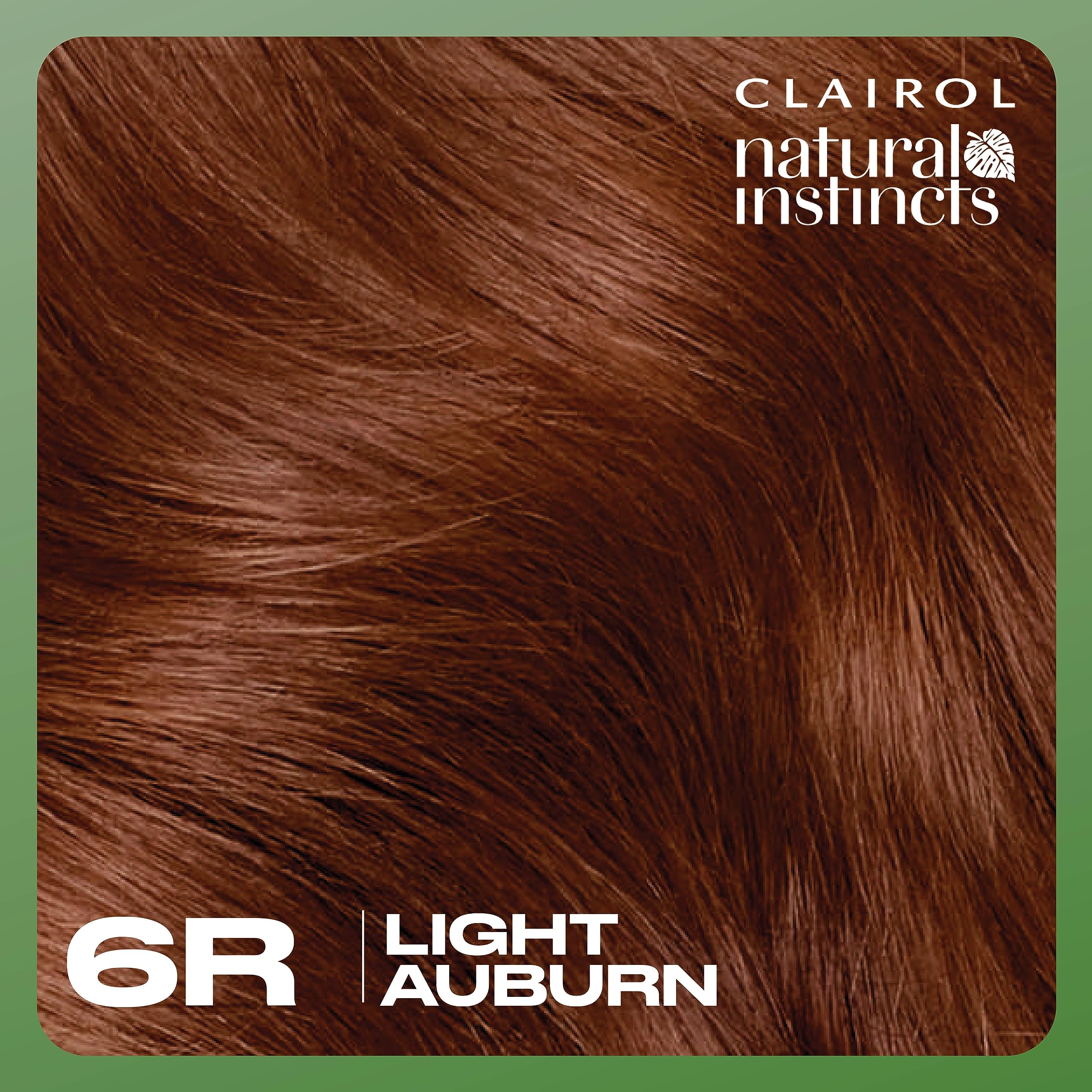 Clairol Natural Instincts: teinte 6R auburn clair pour un rendu chaleureux.