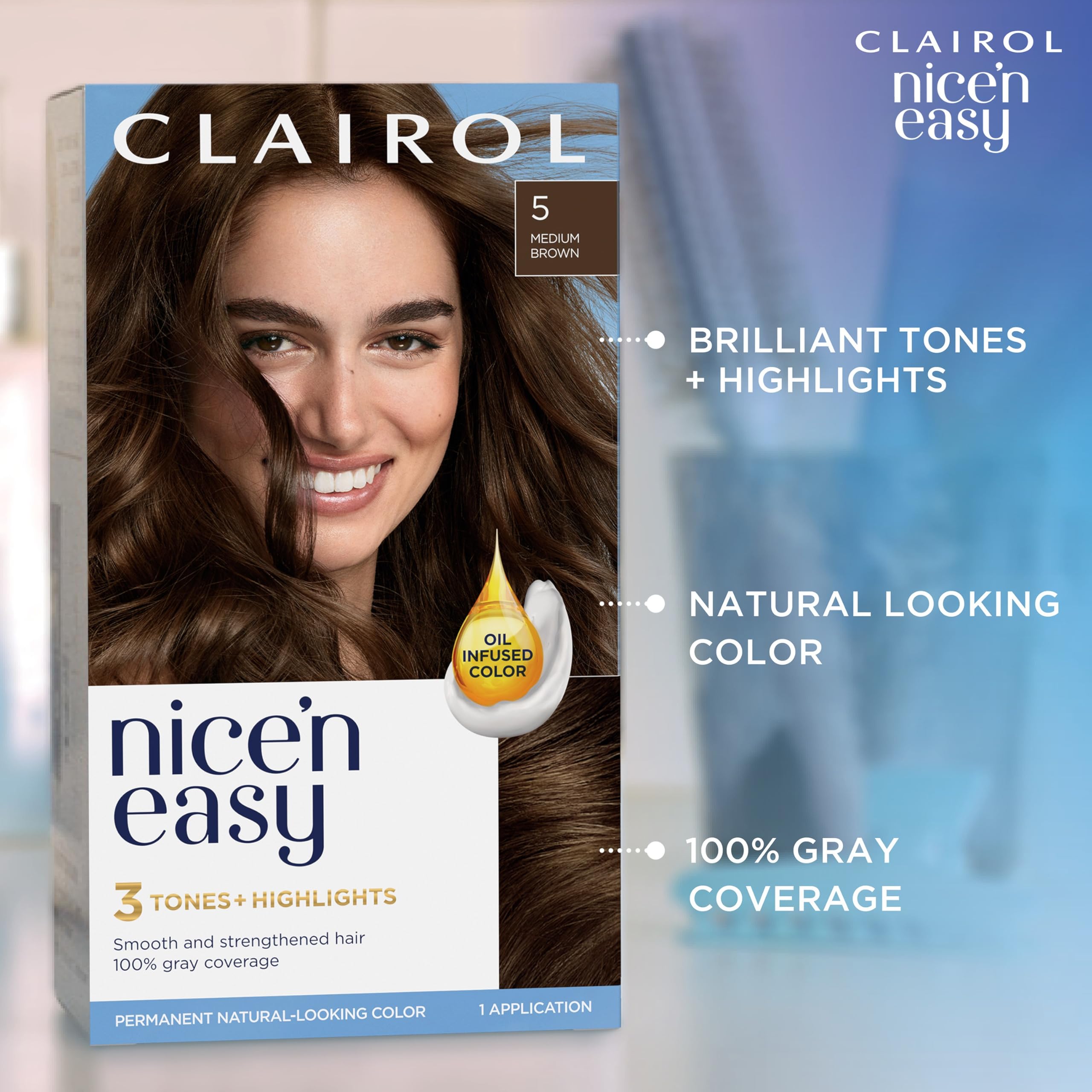 Fini couleur brillante avec Clairol Nice'n Easy 6R