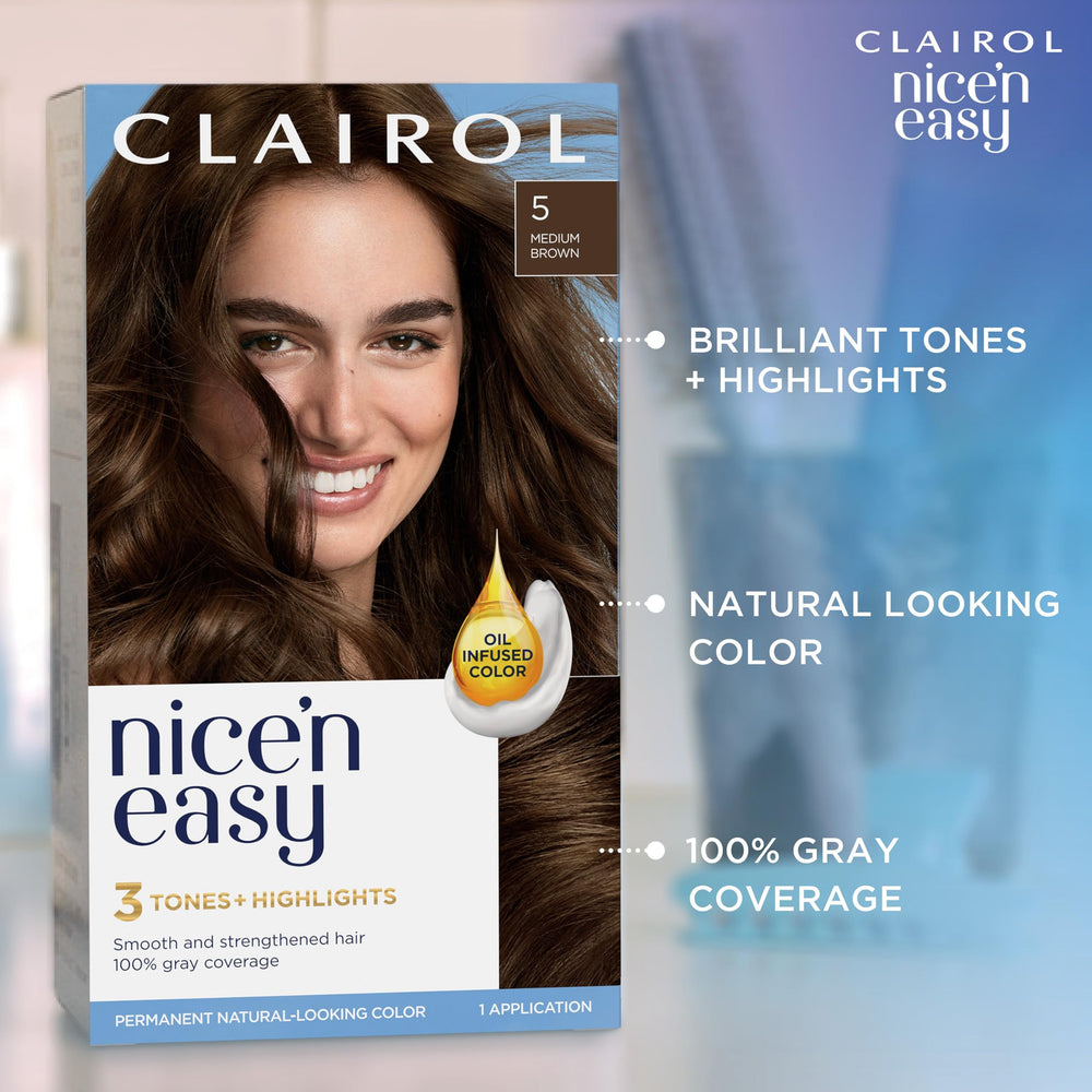 Fini couleur brillante avec Clairol Nice'n Easy 6R