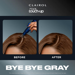 Clairol Root Touch-Up en action sur les tempes et racines.