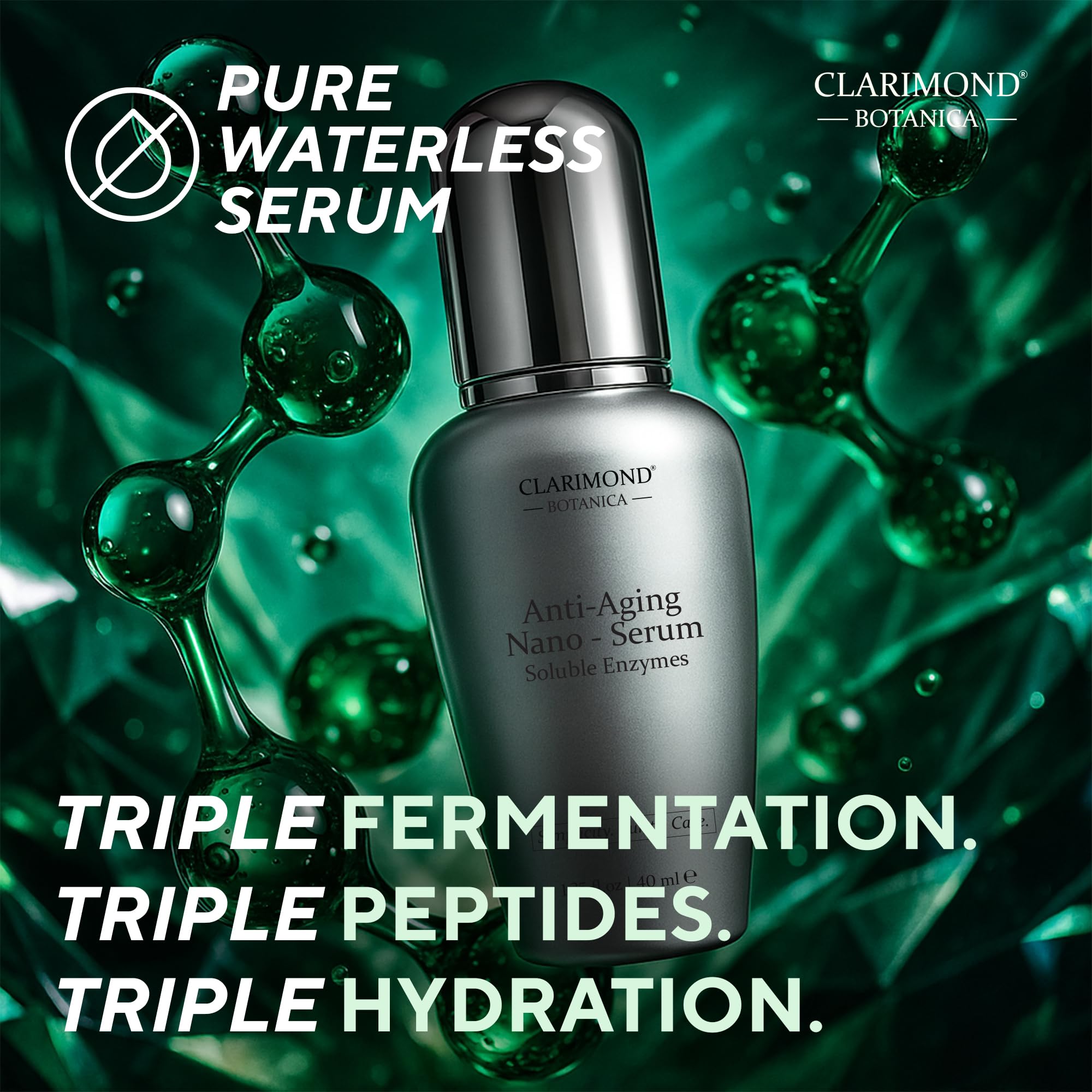 CLARIMOND Collagene-Peptide Sérum: texture légère, rituel visage fluide et agréable.