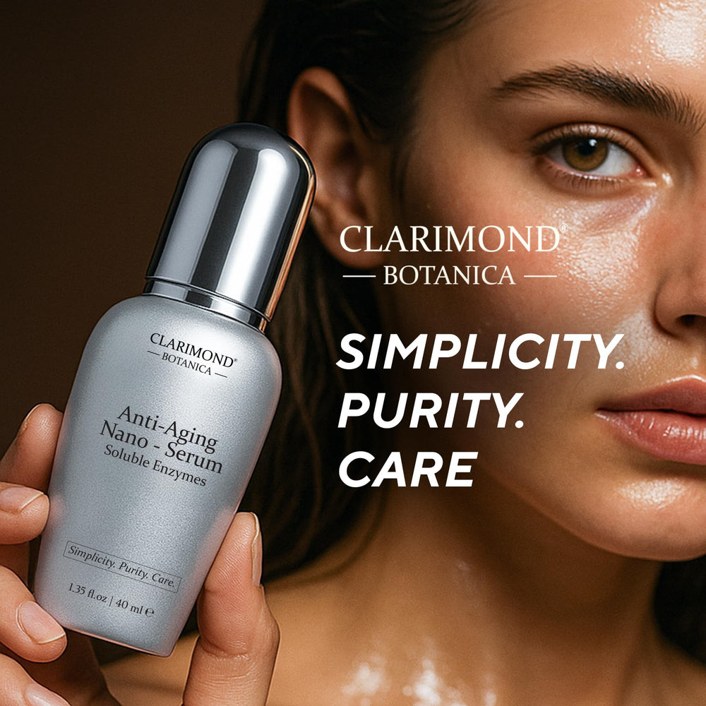 CLARIMOND Soin quotidien: application douce pour routine anti-âge efficace.