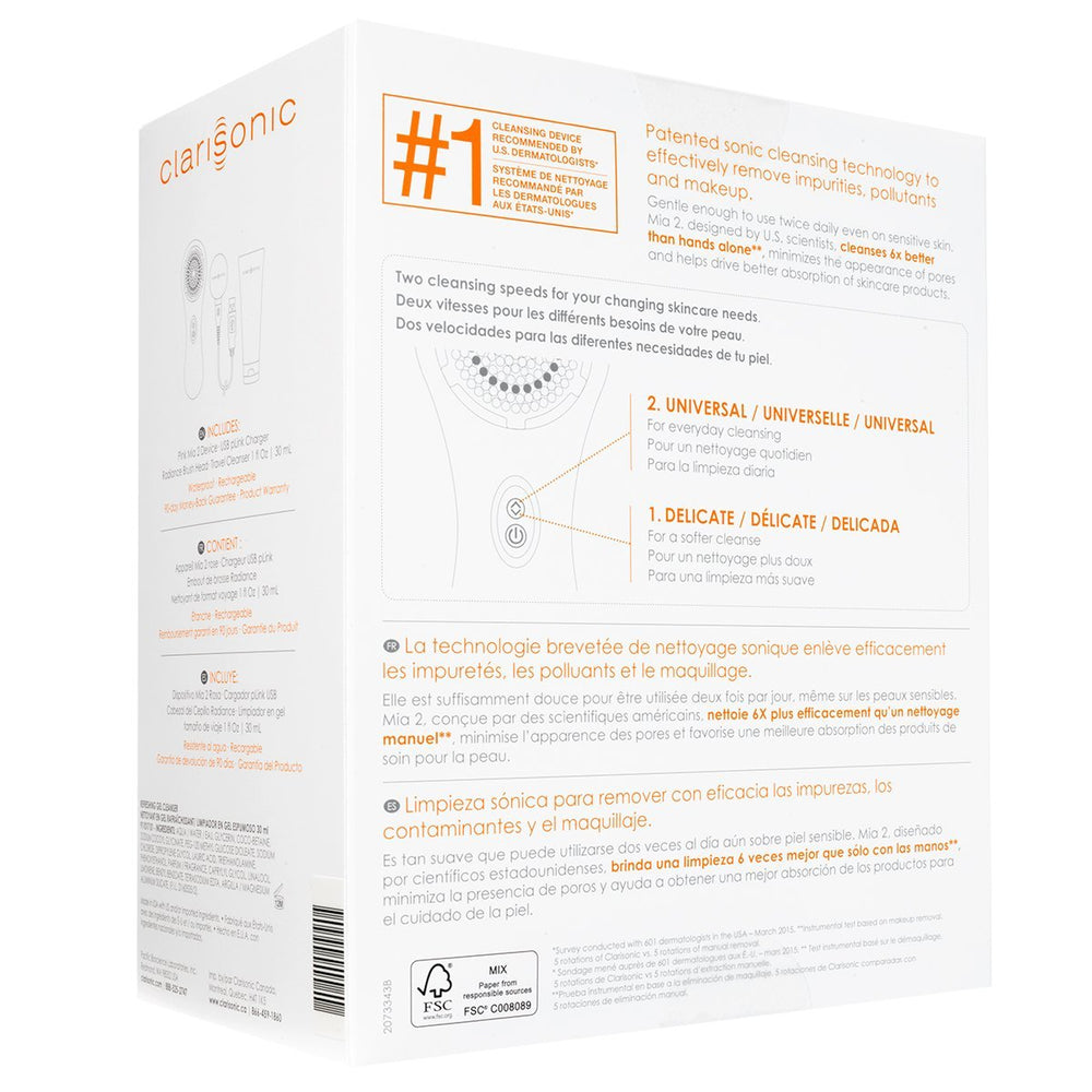 Clarisonic Mia 2 – étanchéité renforcée pour une douche en sécurité.
