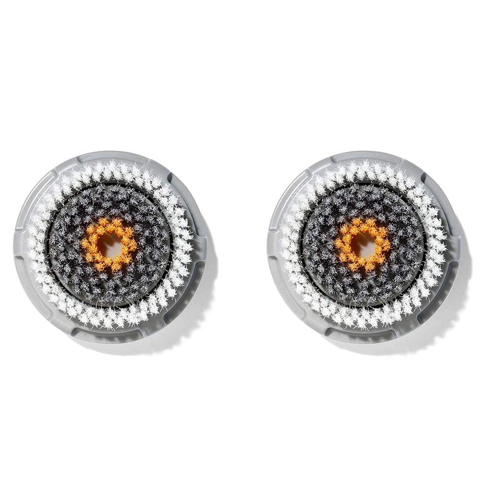 Clarisonic têtes-brosse-visage-hommes lot 2 pour un nettoyage en douceur quotidien.