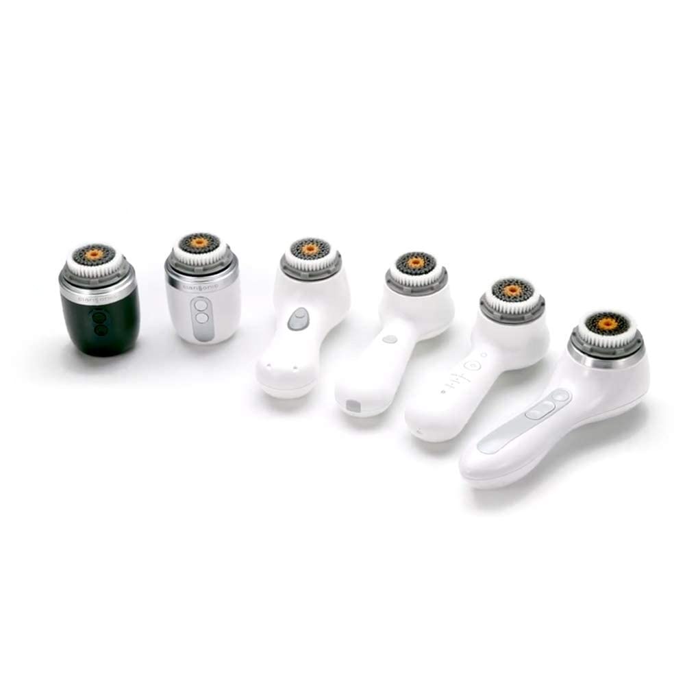 Clarisonic têtes-brosse-visage-hommes-nettoyage-doux révèle teint éclairé après usage.