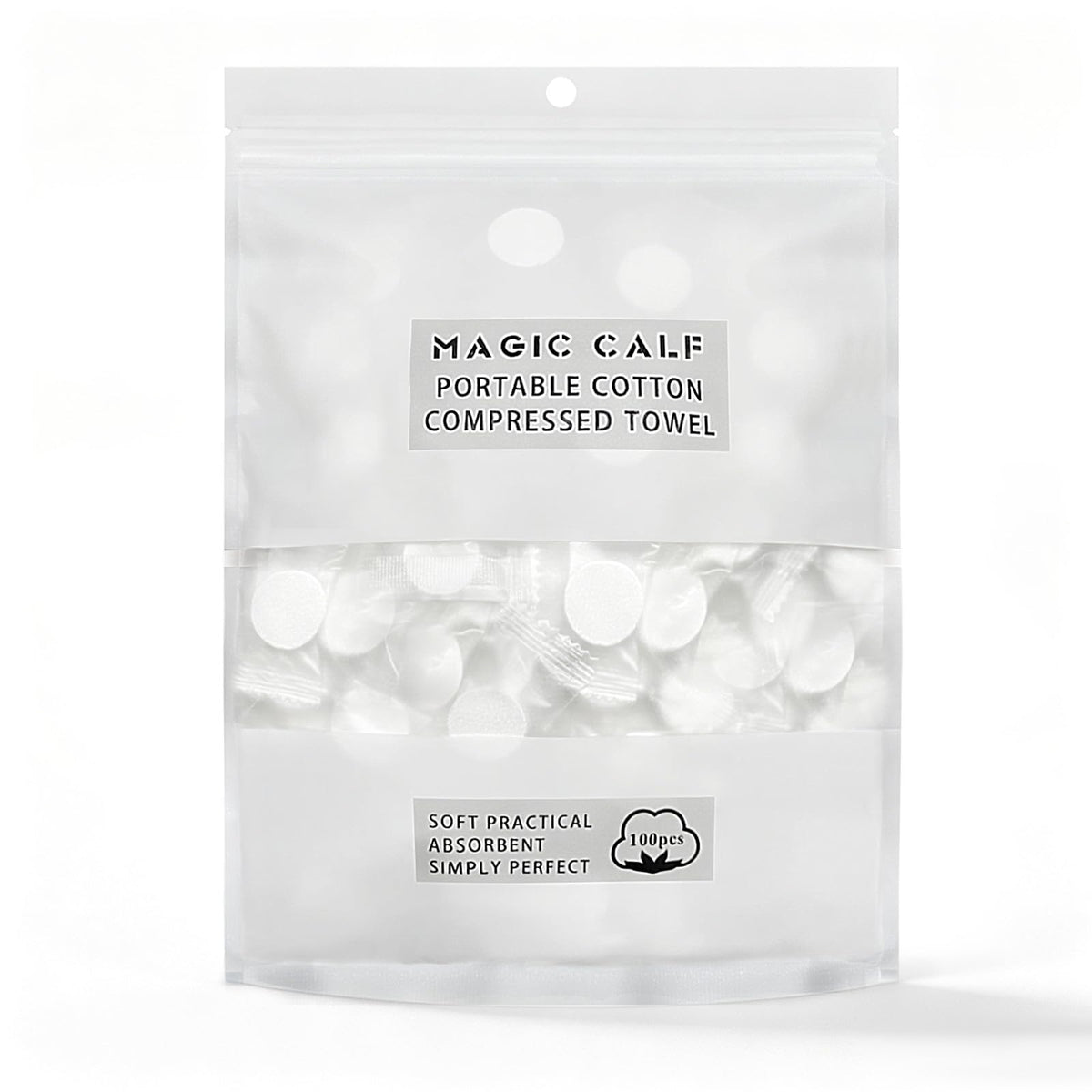 Classycoo lingettes comprimées 100 pièces, compactes et idéales pour le voyage.