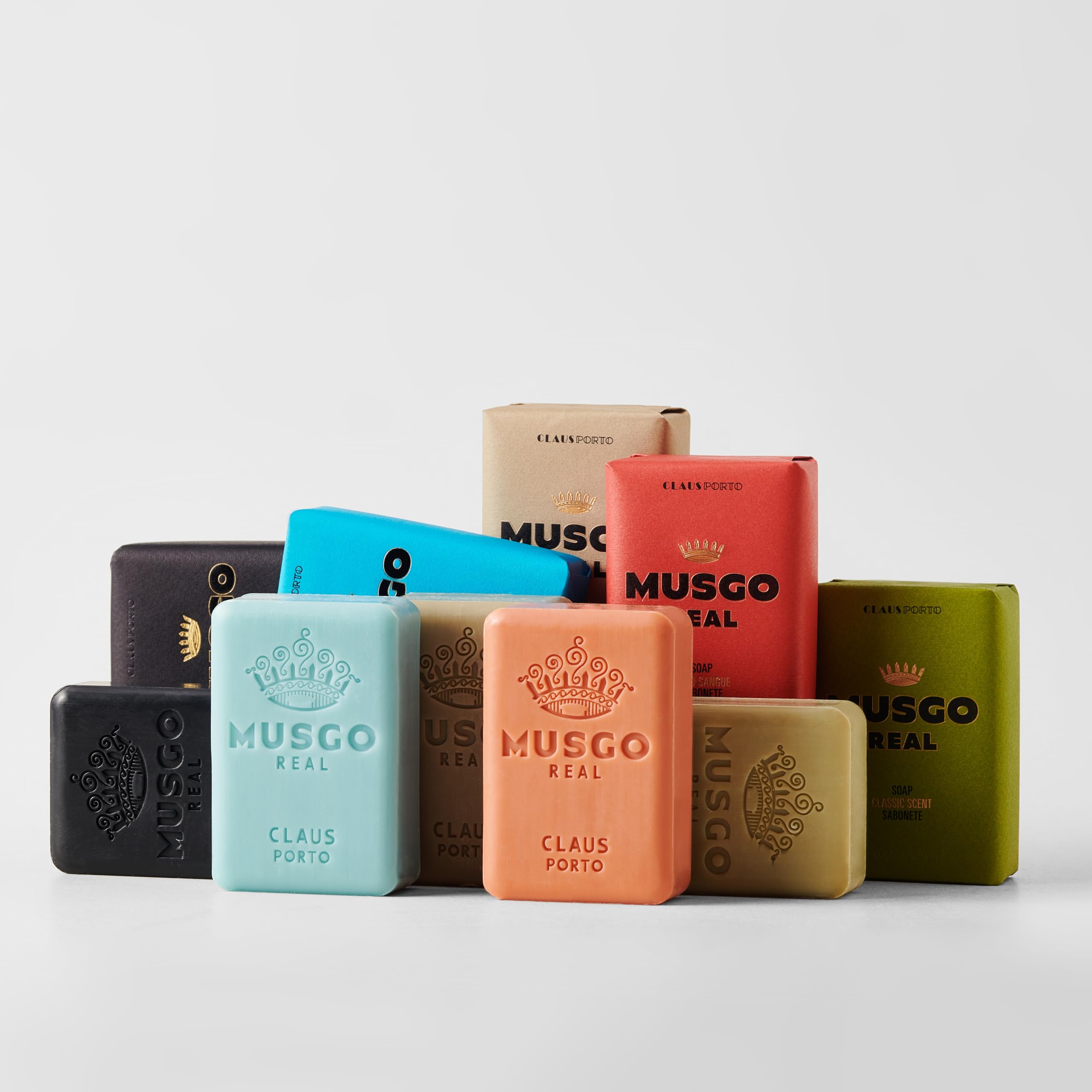 Claus Porto Musgo Real Savon Corps – emballage élégant et recyclable.