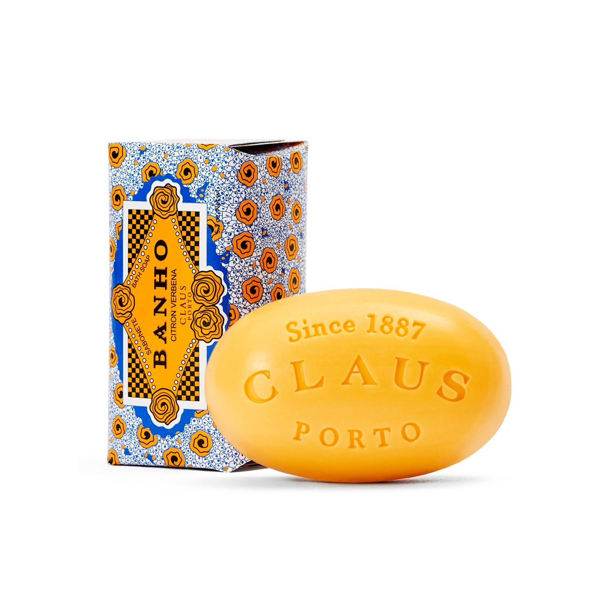Claus Porto Banho Citron Verveine savon emballage illustré rappelle l’art portugais et l’expérience sensorielle