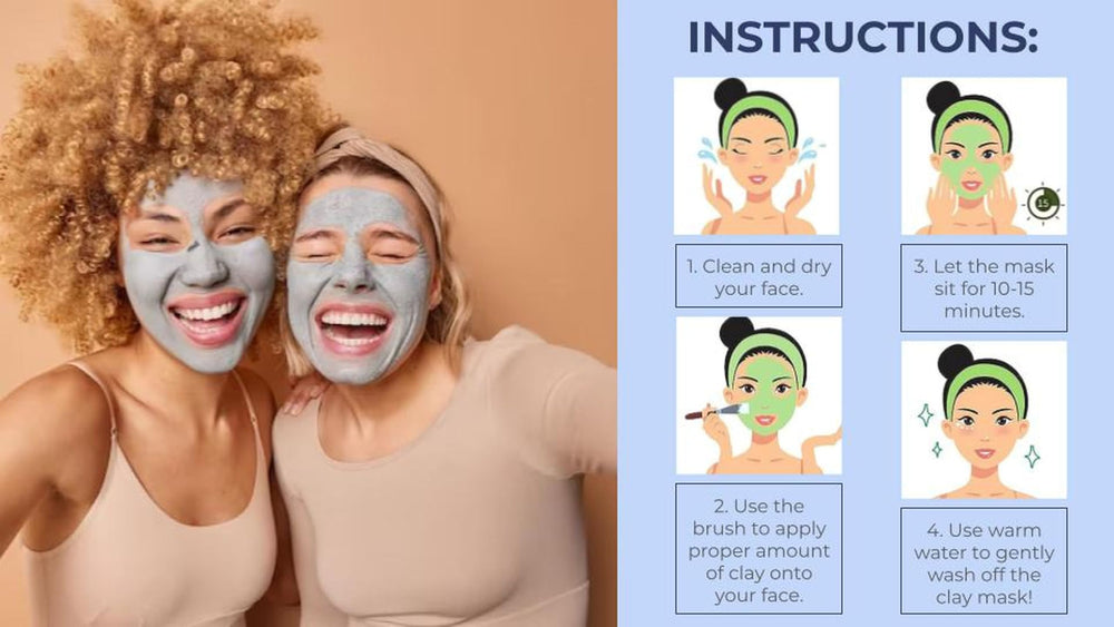 ClayCo! ensemble-10-pieces masques argile, voyage pratique.