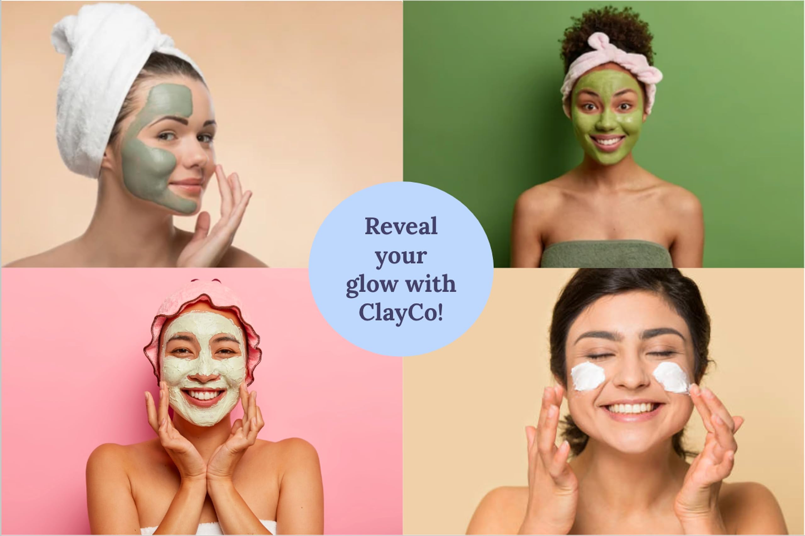 ClayCo! Masque argile Or 24 Carats: éclat subtil et soin nourrissant.