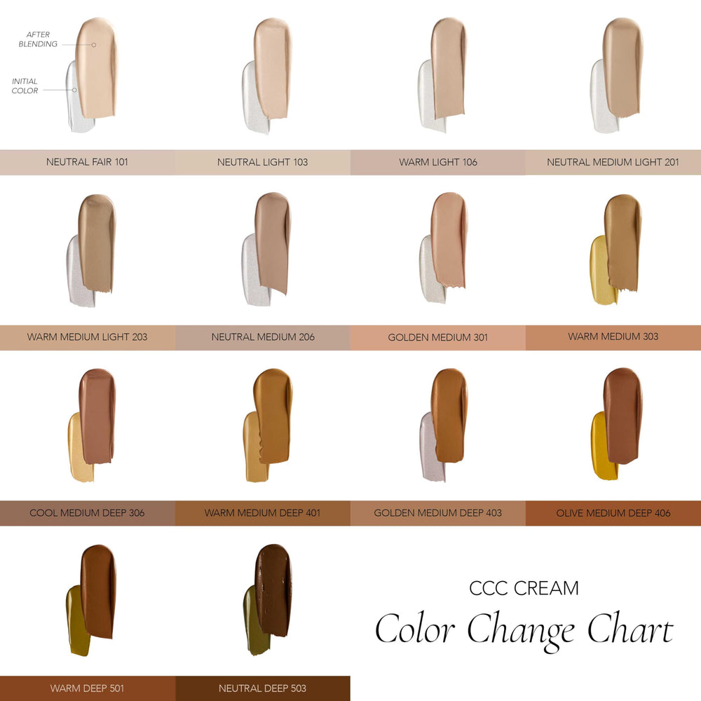 CLE Cosmetics CCC Cream effet peau lustrée avec éponge humide