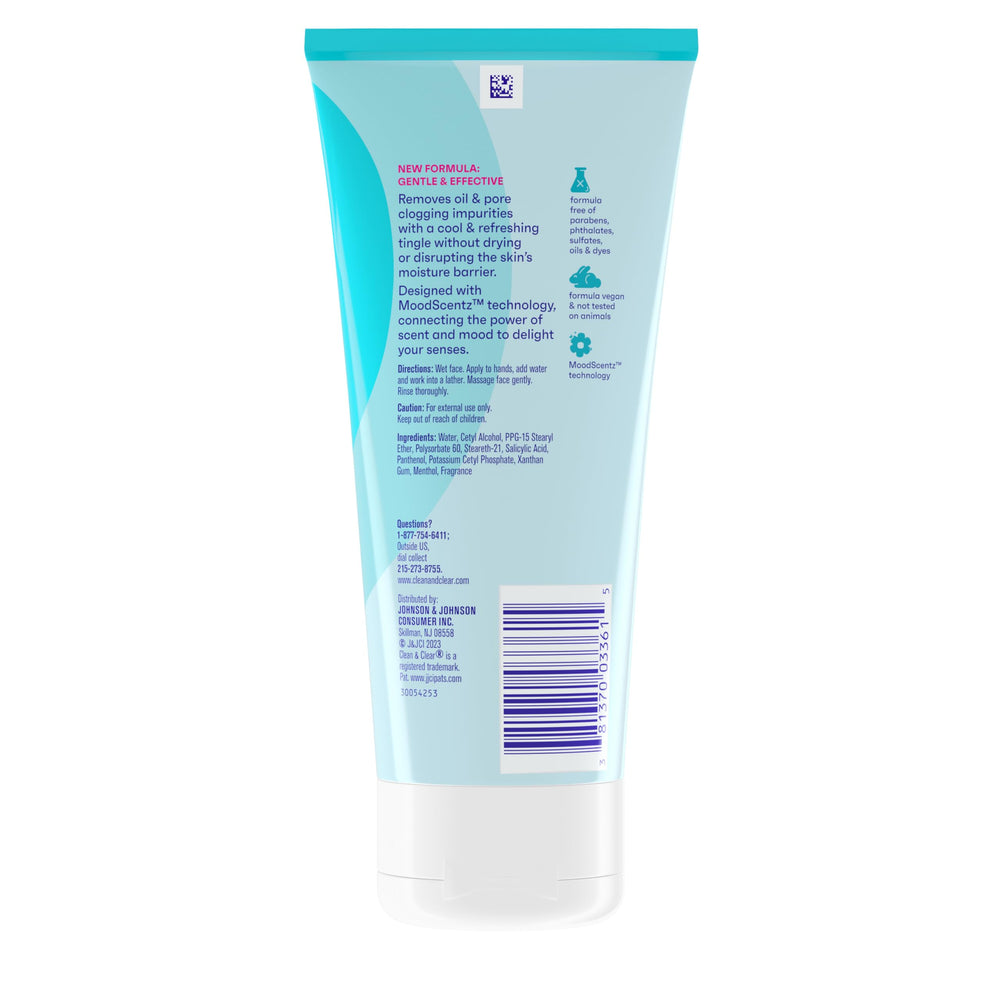 All skin types graphic beside Clean & Clear deep cleansing action.