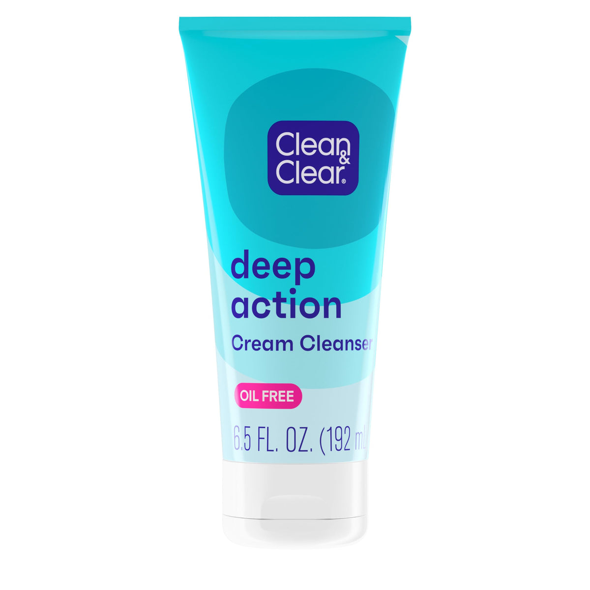 Clean & Clear Deep Action Cream Cleanser front view for daily acne-prone skin care.