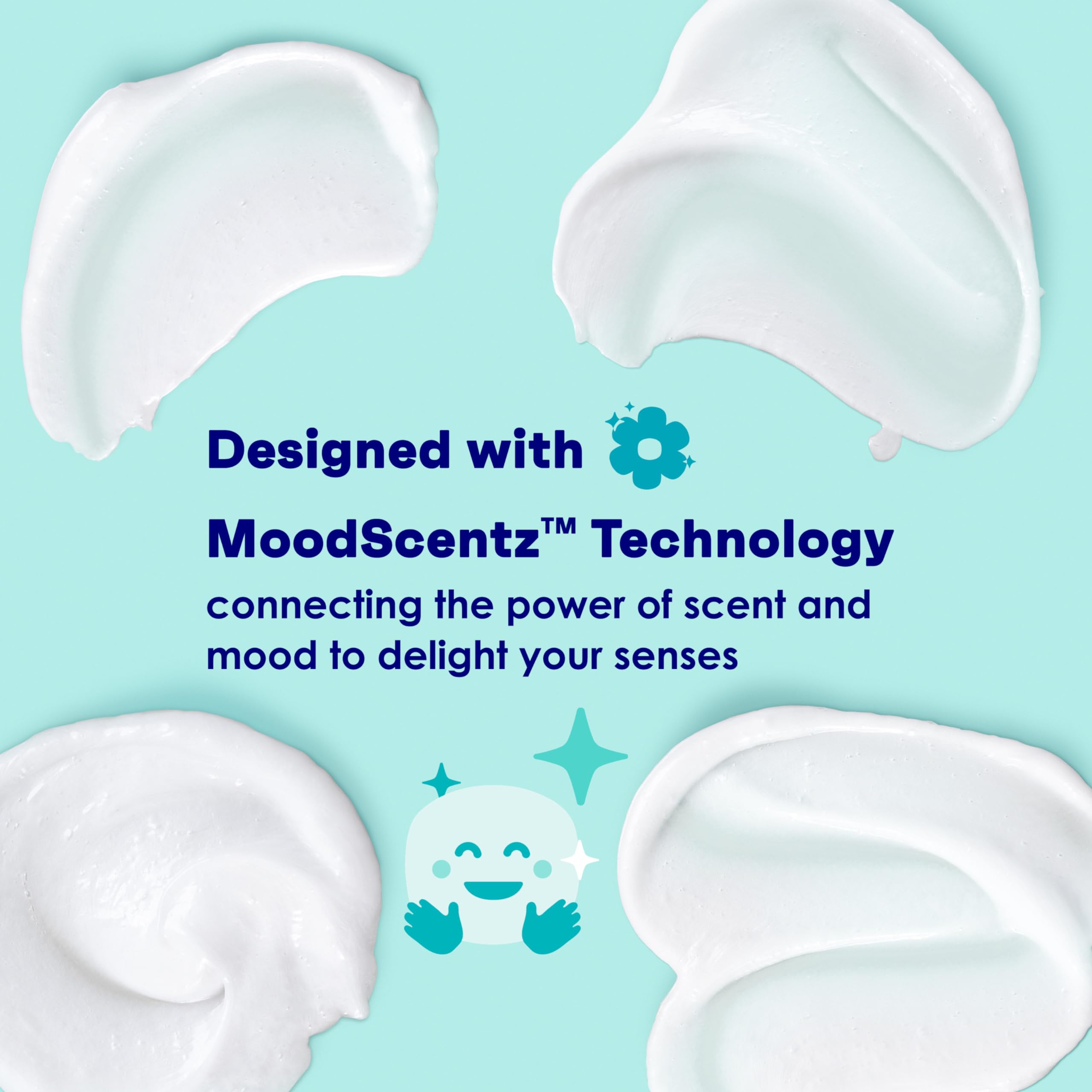 Clean & Clear oil-free cream cleanser being massaged onto skin.