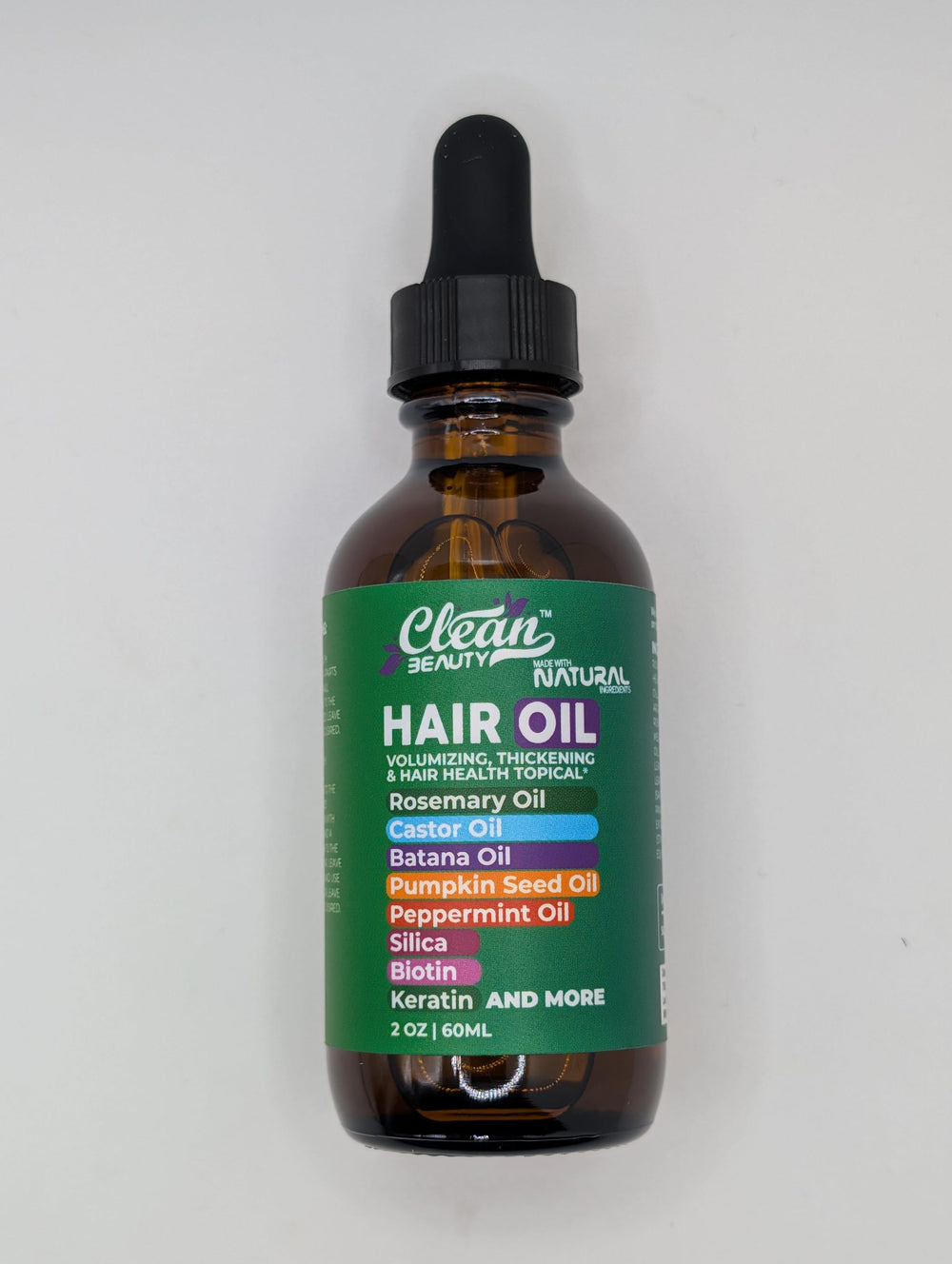 Volume apparent des cheveux grâce à l'huile légère.