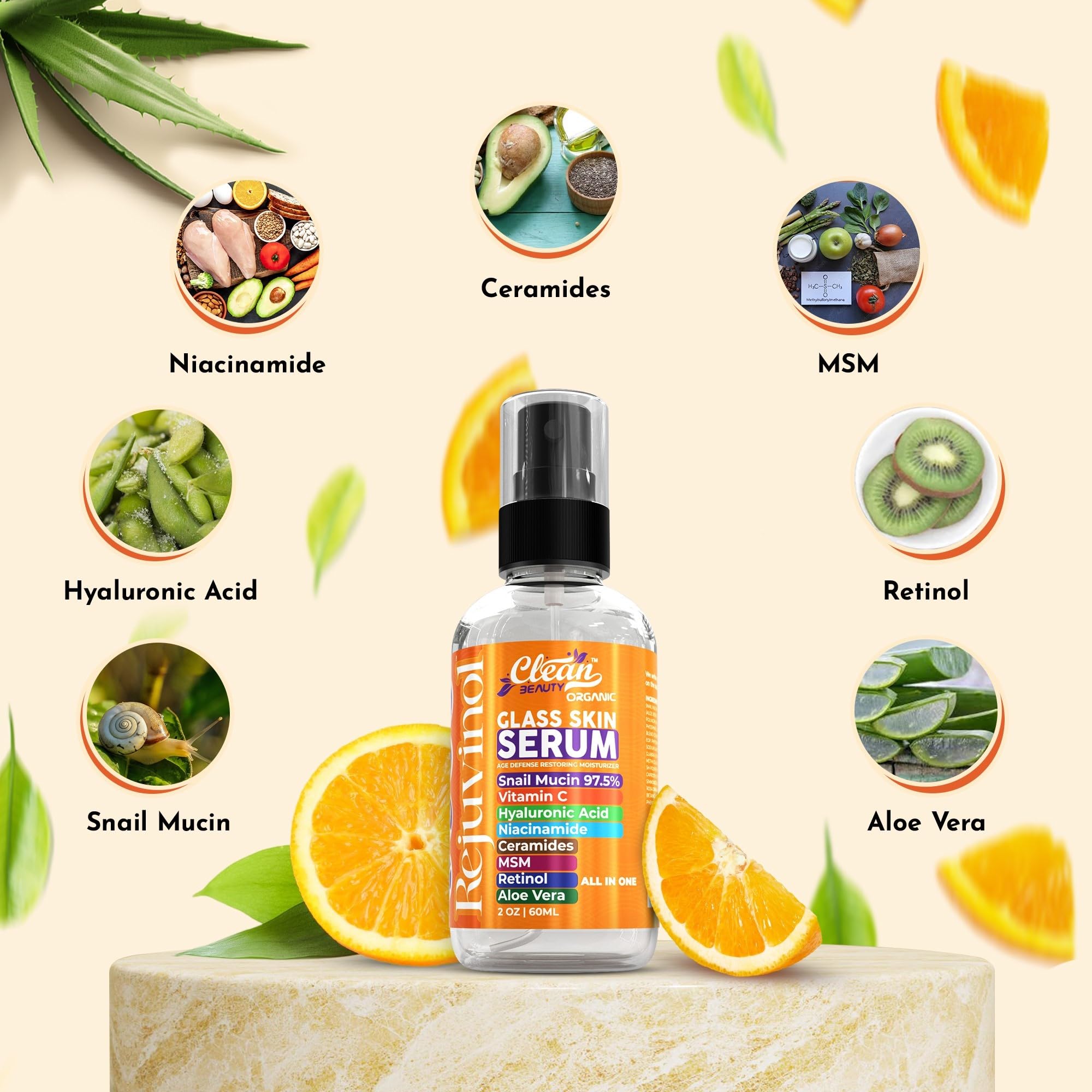 Sérum Retinol Clean Beauty jeunesse et renouvellement léger