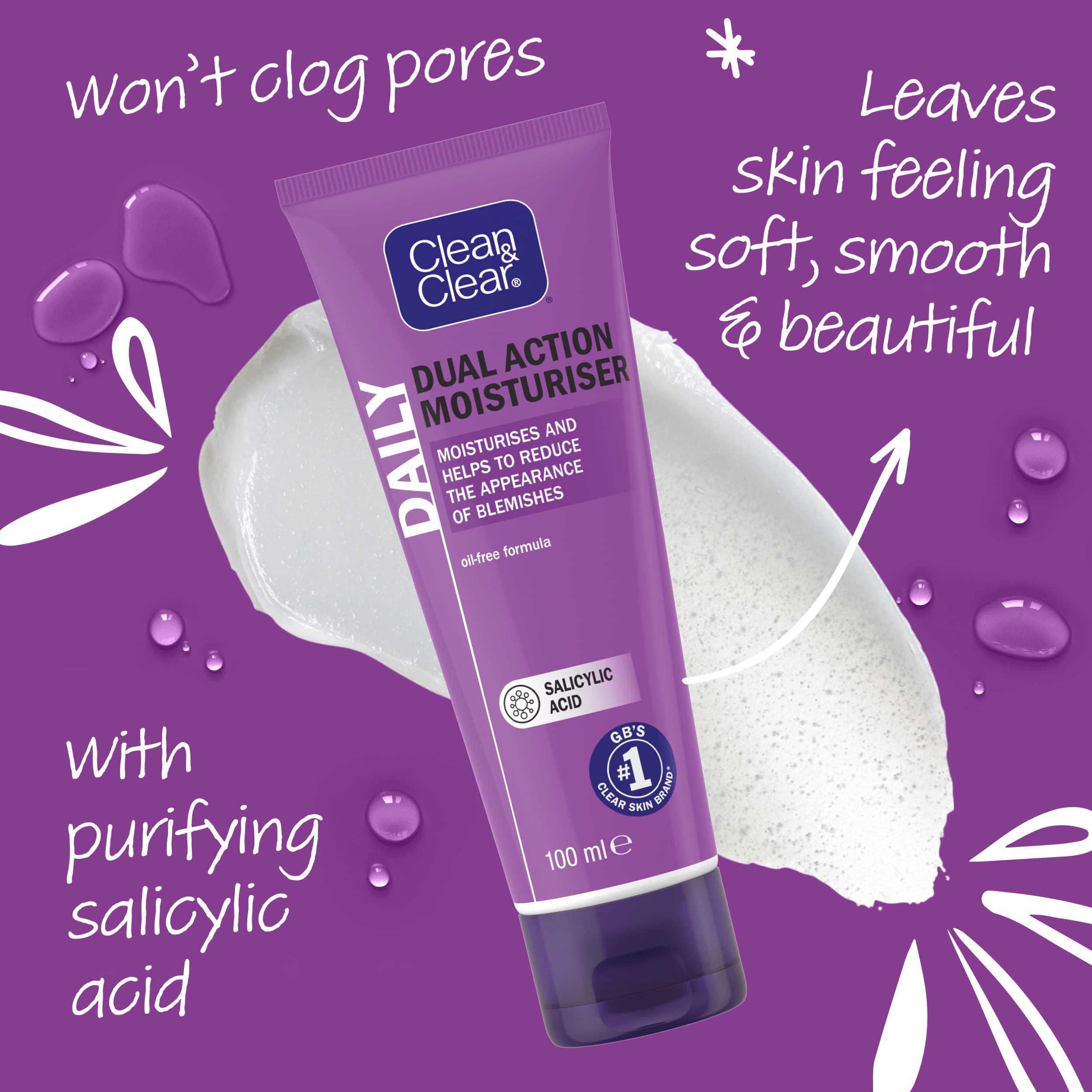 Clean & Clear Hydratant Double Action – absorption rapide sans effort