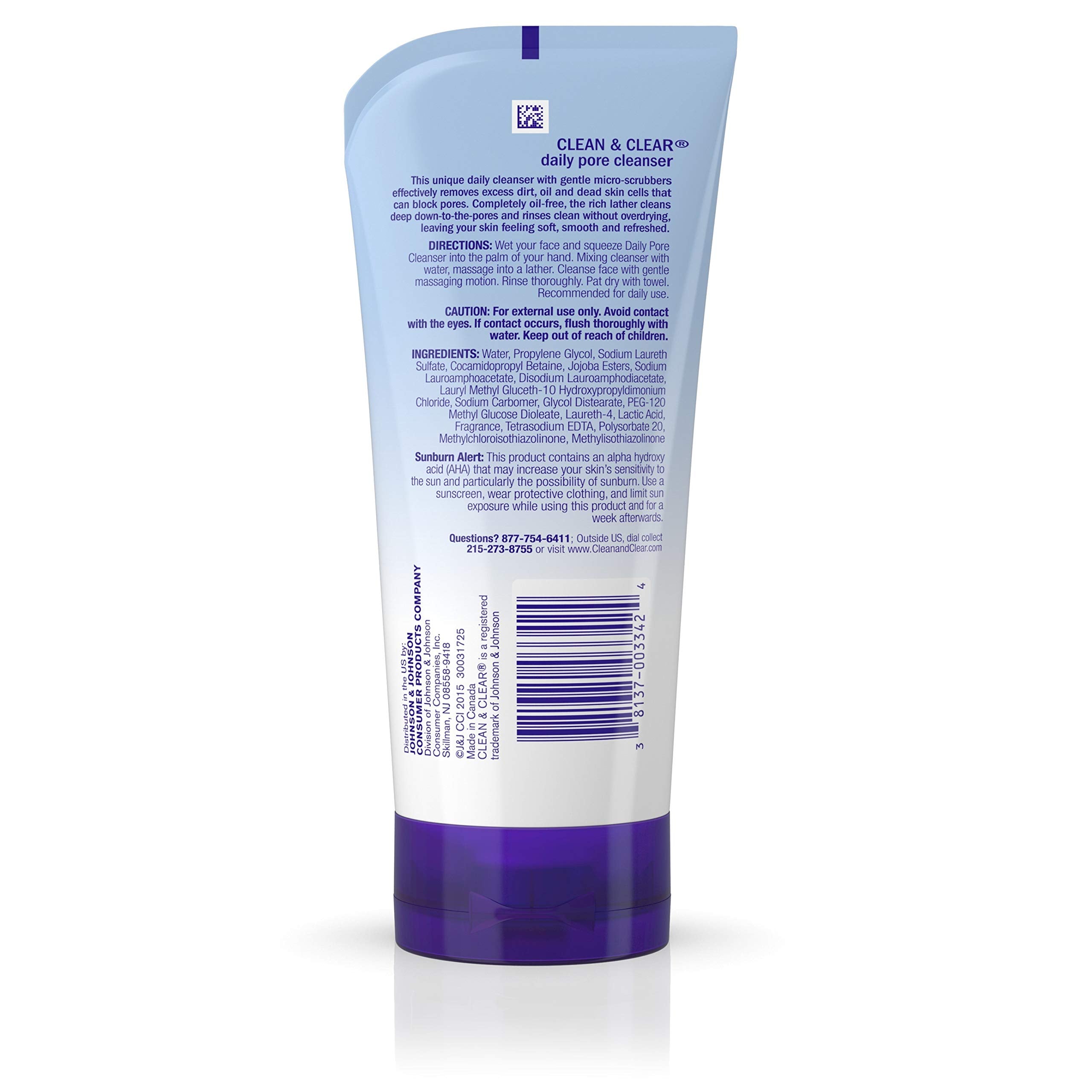 Clean & Clear – nettoyant visage acné sans huile, mousse légère adaptée peau grasse.
