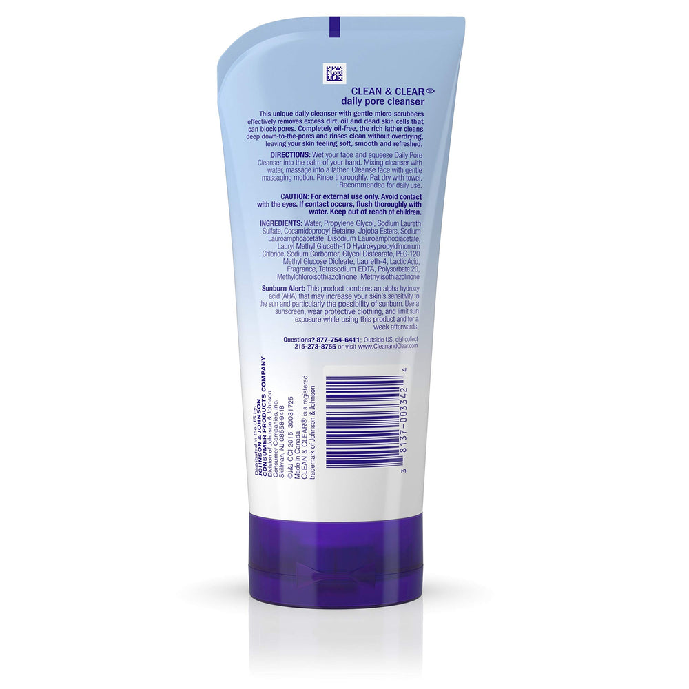 Clean & Clear – nettoyant visage acné sans huile, mousse légère adaptée peau grasse.