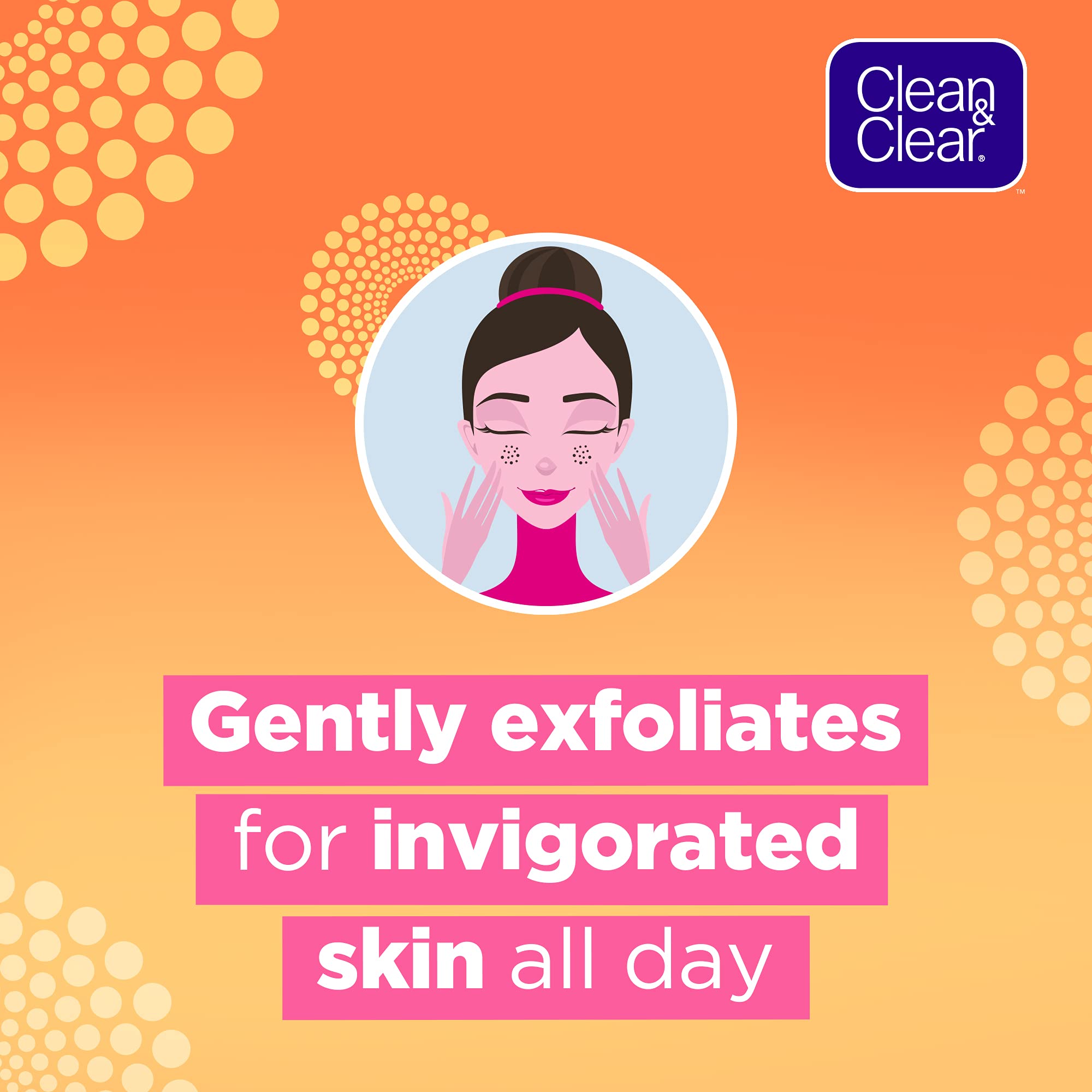 Clean & Clear perles exfoliantes matin, exfoliation légère pour peau réanimée