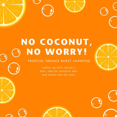 Étiquette Clean Kids Naturally Shampoing tropical, présentation claire pour une routine enfants saine.