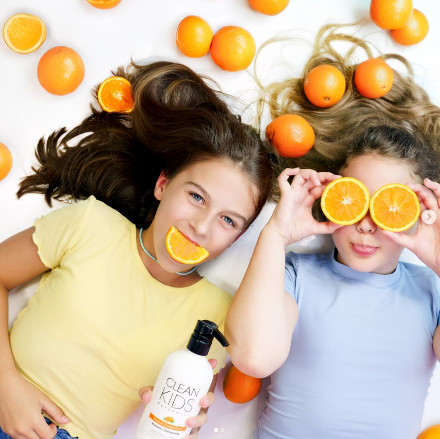 Ingrédients Clean Kids Naturally Shampoing tropical, sans gluten et sans parabènes.