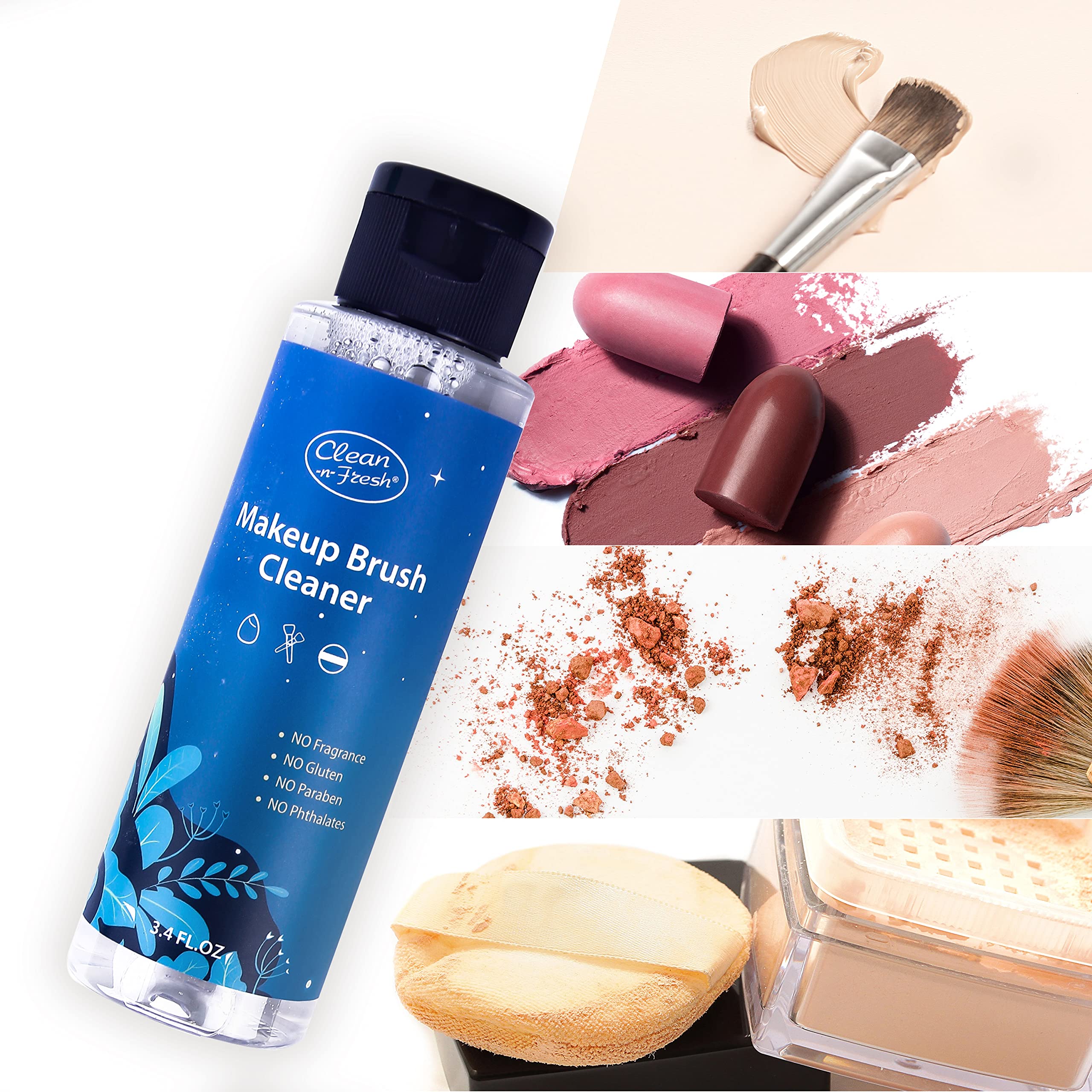 Clean-n-Fresh verse le nettoyant sur pinceaux pour lavage efficace