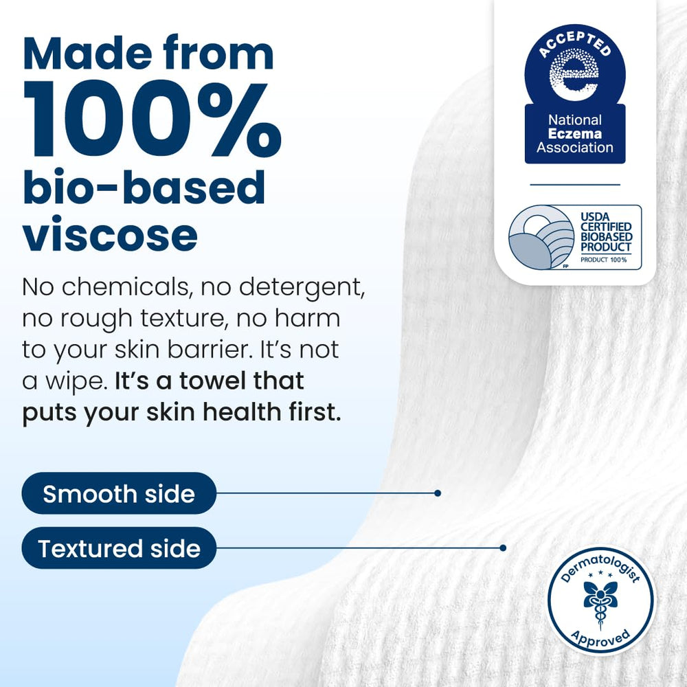 Clean Skin Club Clean Towels XL, vegan et cruelty-free, respect des animaux.