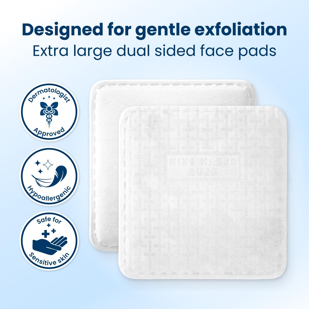 Clean Skin Club Clean² Pads 2.0: côté doux pour peau sensible.