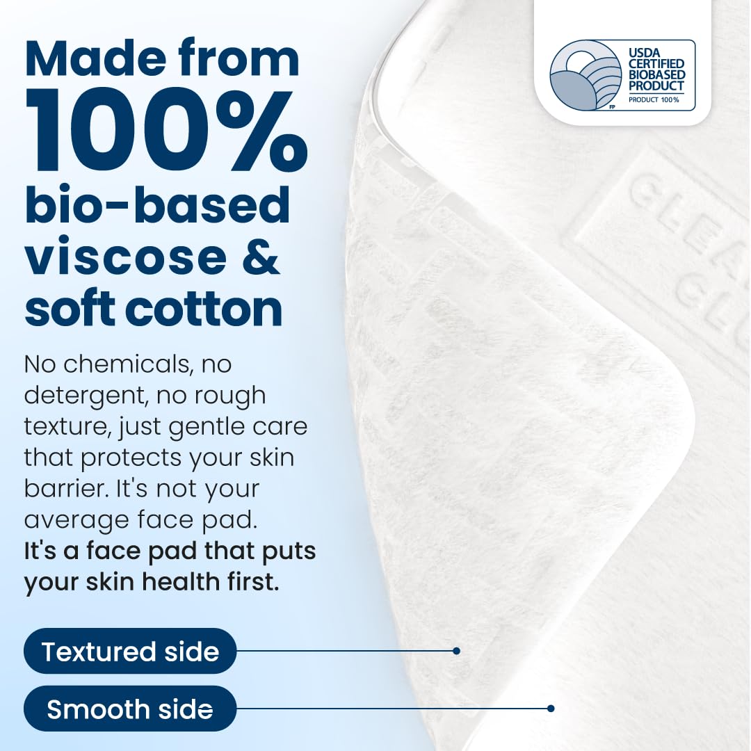Clean Skin Club Clean² Pads 2.0: format extra large pour utilisation polyvalente.