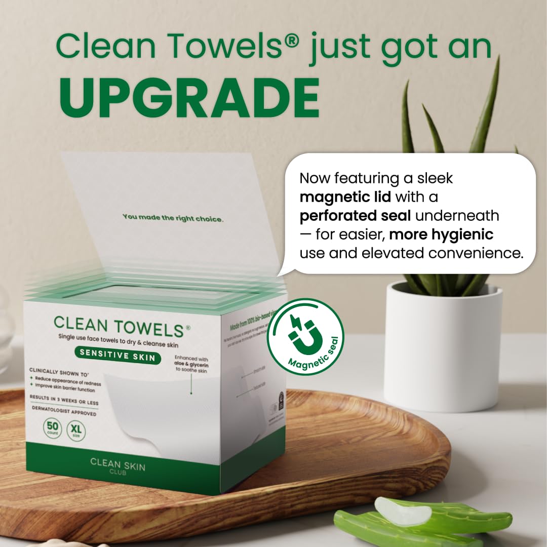 Clean Skin Club – idéal pour démaquillage sans rinçage et nettoyage rapide.