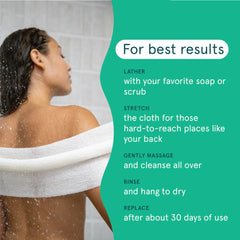 Utilisation quotidienne Cleanlogic—peau fraîche et nette après douche.