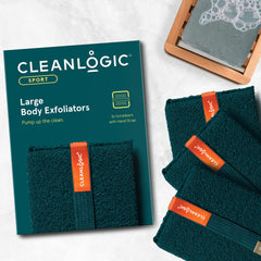 Cleanlogic Sport grande brosse exfoliante, massage doux pour peau nette
